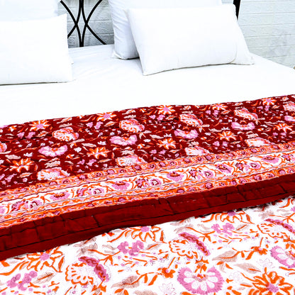 Indian Hand Block Printed Cotton Quilts - My Store