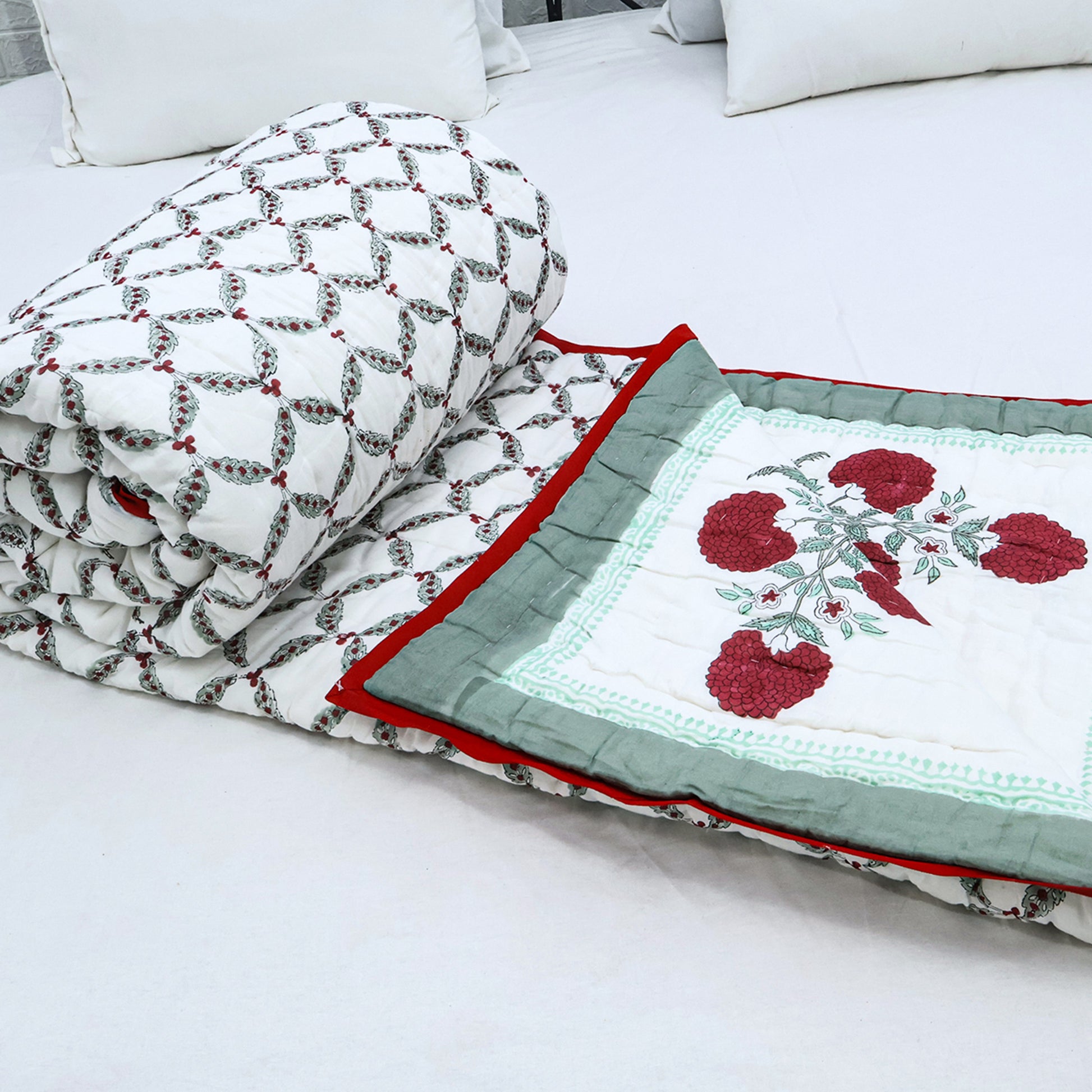 Hand Block Printed Cotton Quilts - My Store