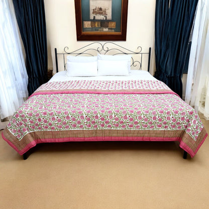 Indian Handmade Block Printed Cotton Quilts - My Store