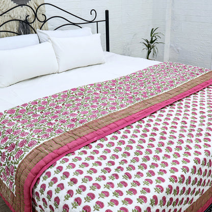 Indian Handmade Block Printed Cotton Quilts - My Store