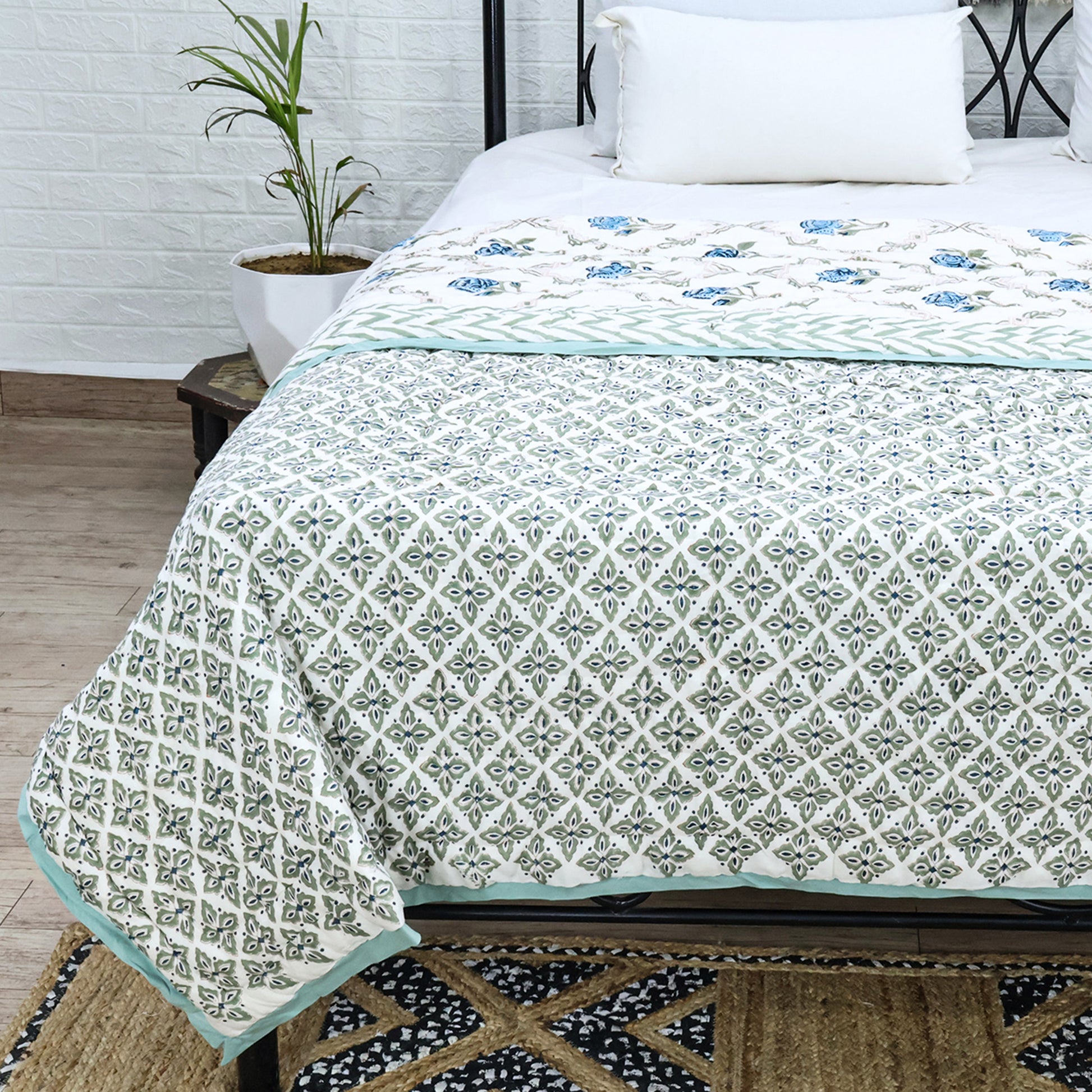 Handmade Block Printed Cotton Quilts - My Store