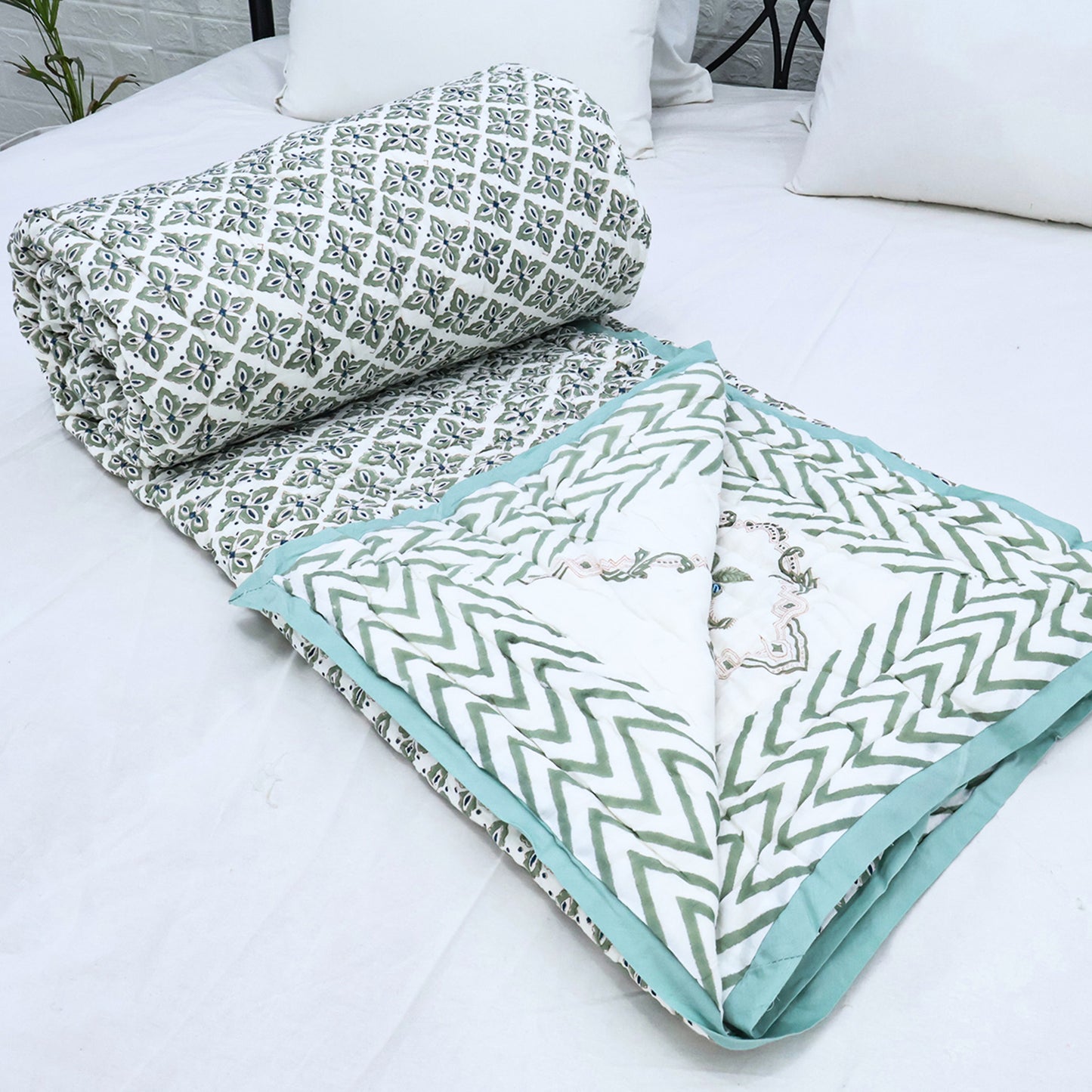 Handmade Block Printed Cotton Quilts - My Store
