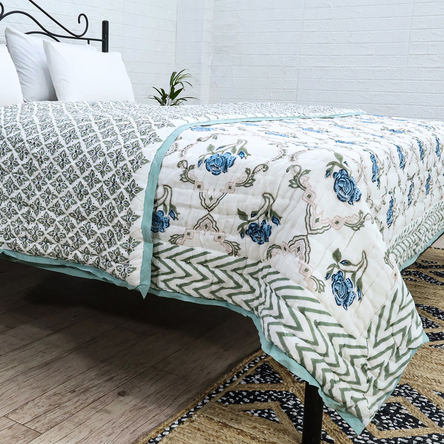 Handmade Block Printed Cotton Quilts - My Store