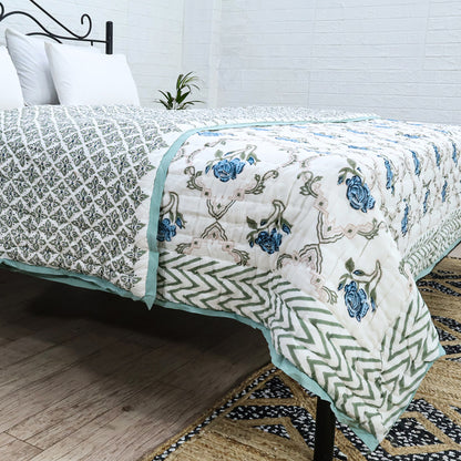 Handmade Block Printed Cotton Quilts - My Store