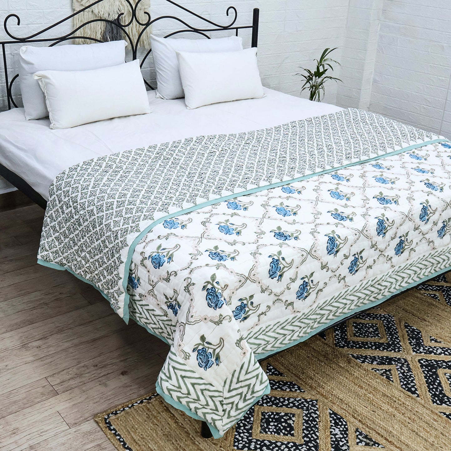 Handmade Block Printed Cotton Quilts - My Store