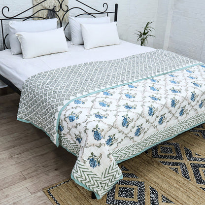 Handmade Block Printed Cotton Quilts - My Store