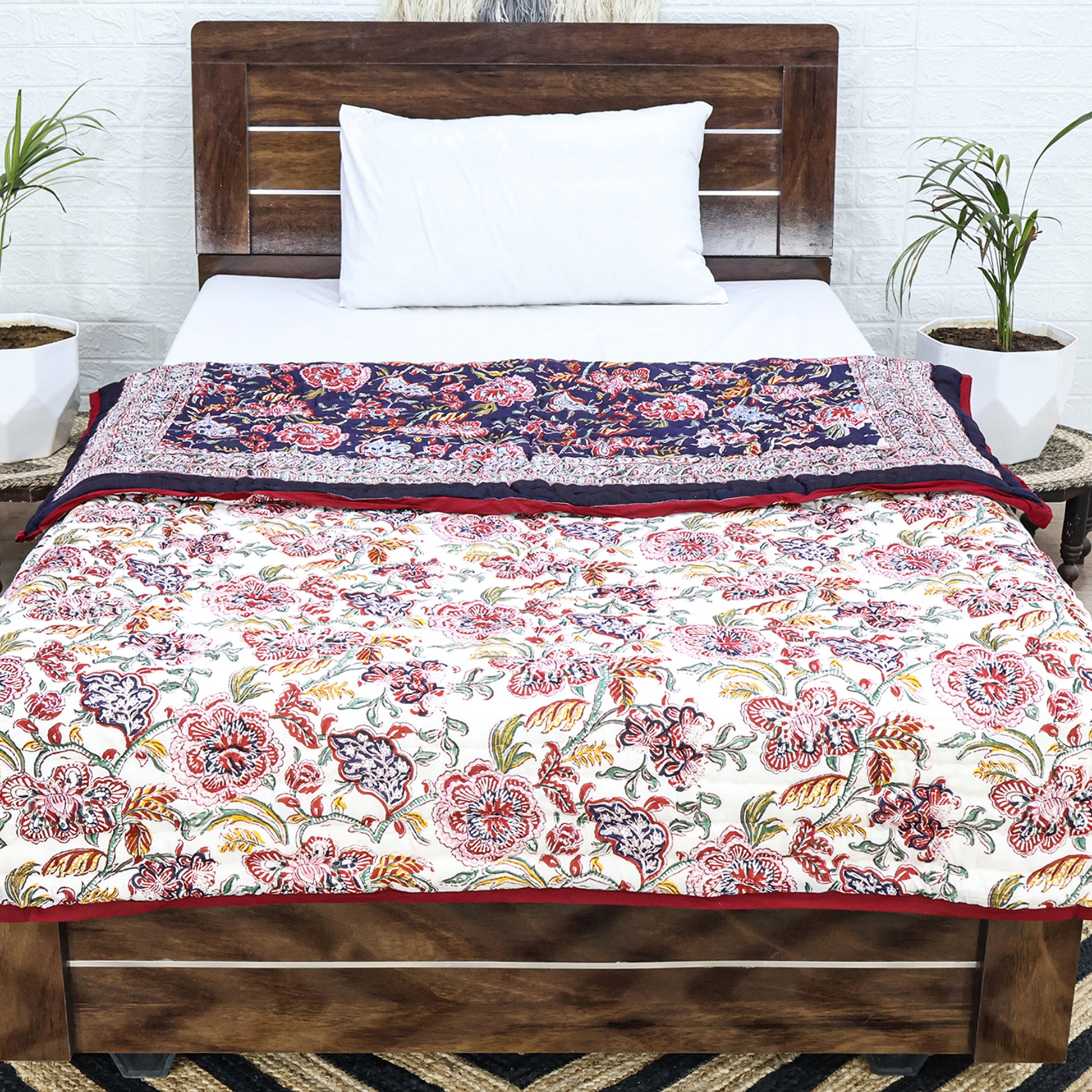 Indian Handmade Cotton Block Print Quilts - My Store