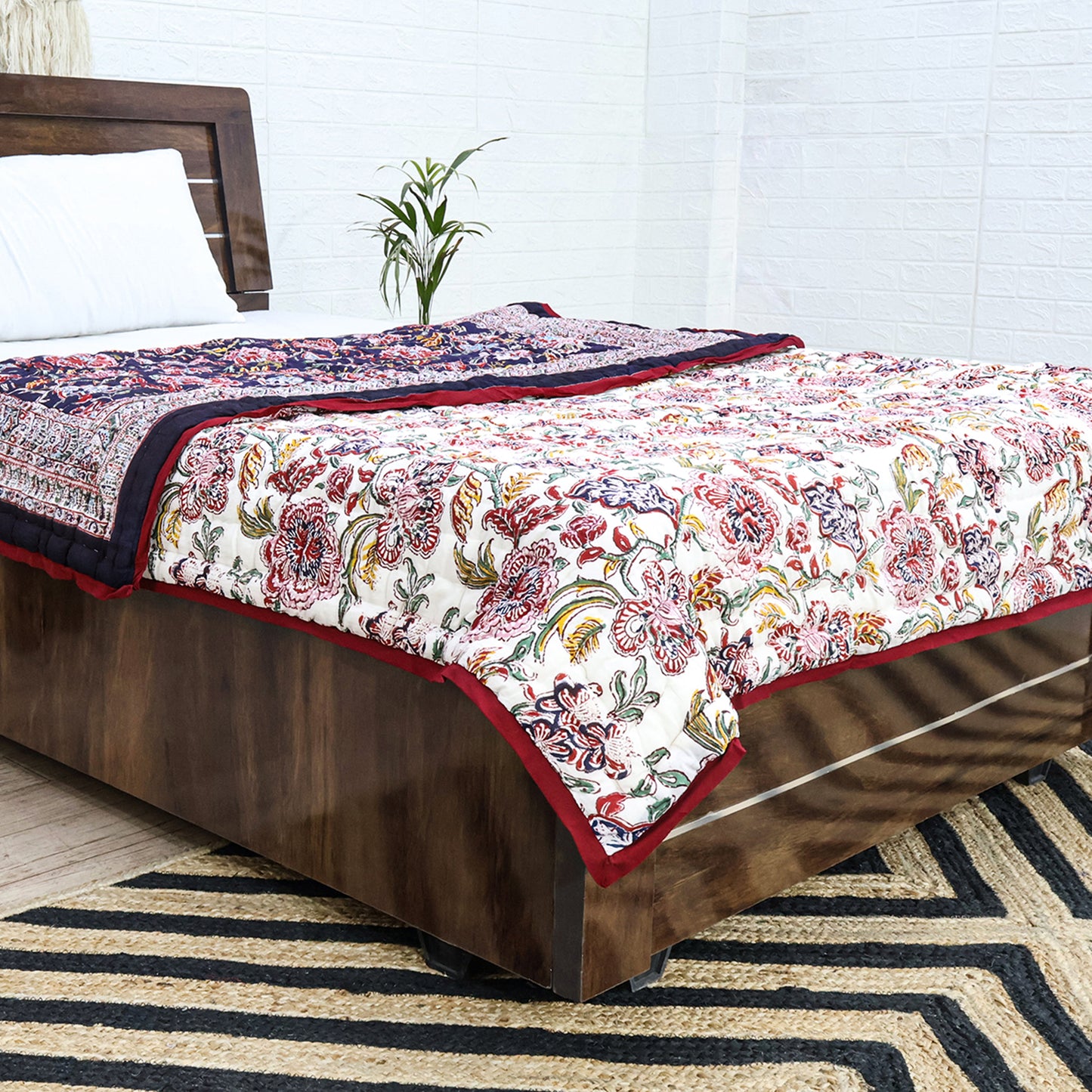 Indian Handmade Cotton Block Print Quilts - My Store