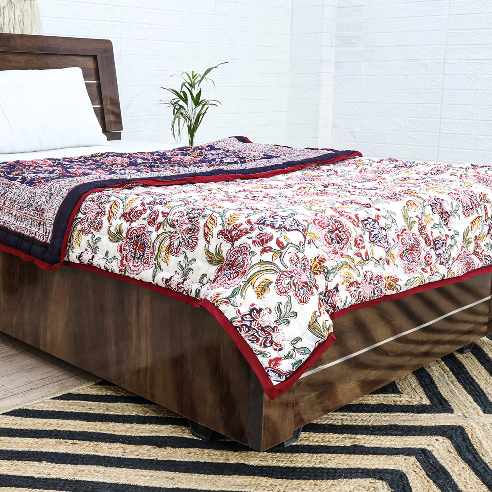 Indian Handmade Cotton Block Print Quilts - My Store