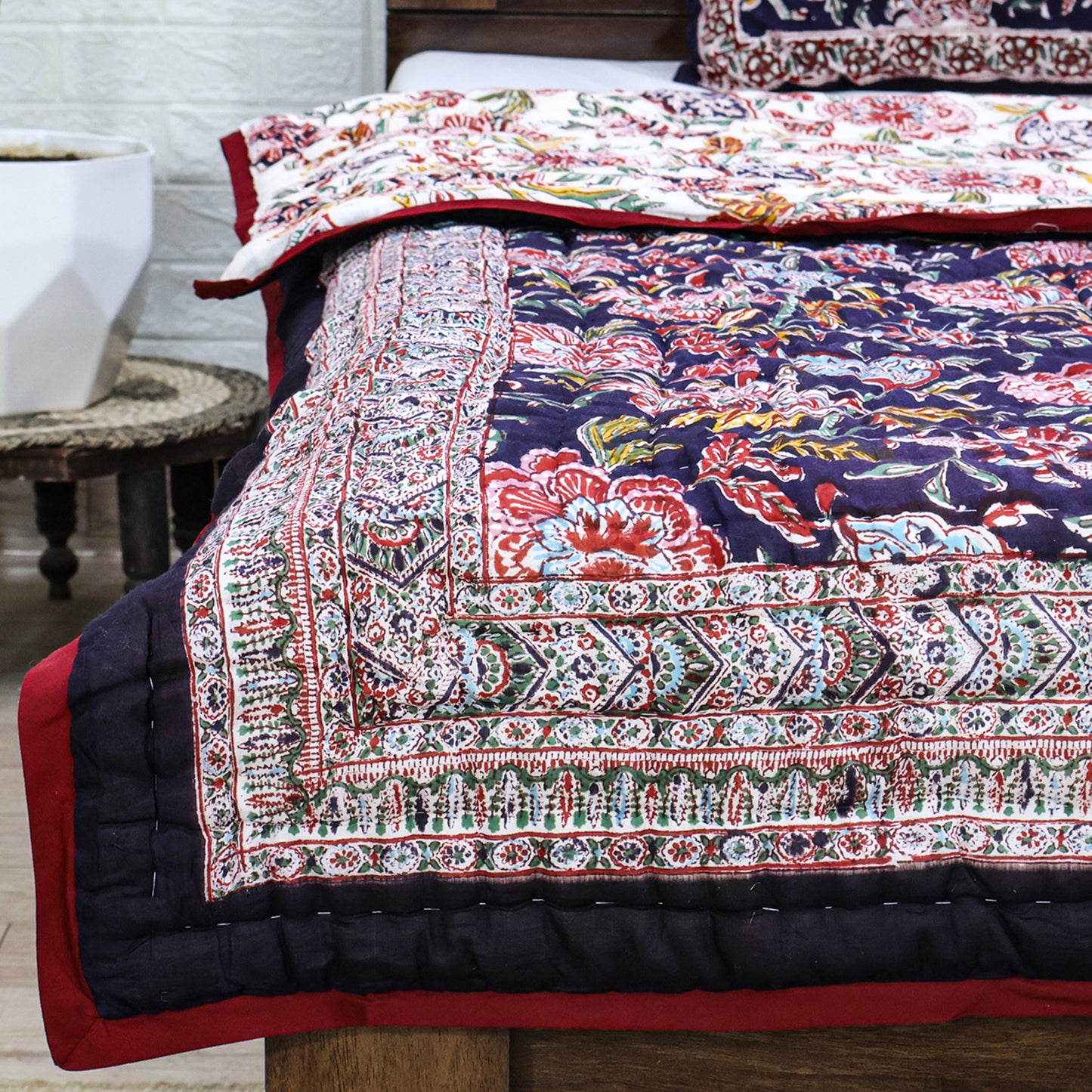Indian Handmade Cotton Block Print Quilts - My Store