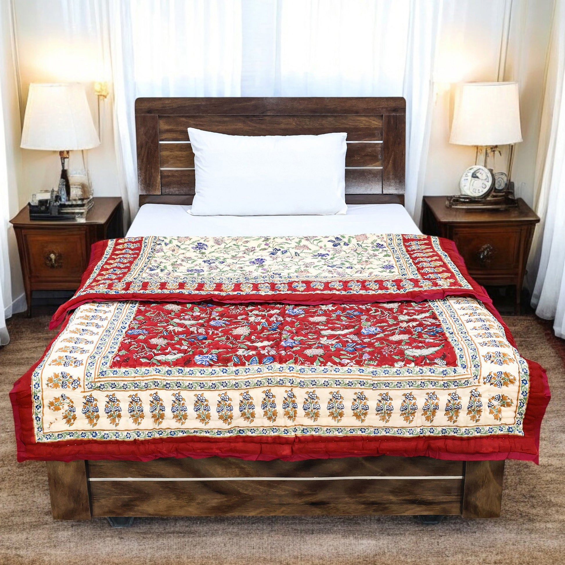 Hand Block Printed Cotton Quilts - My Store