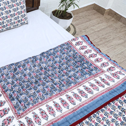 Indian Hand Block Print Reversible Cotton Quilts - My Store