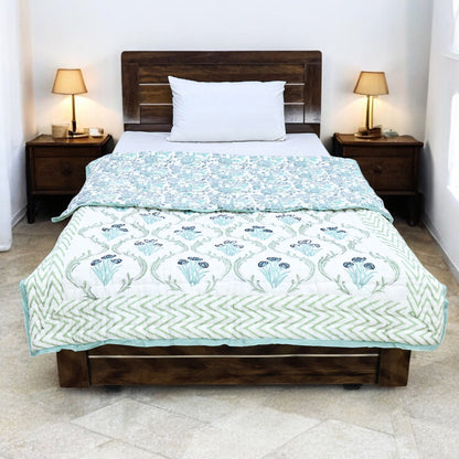 Indian Handmade Block Printed Cotton Quilts - My Store