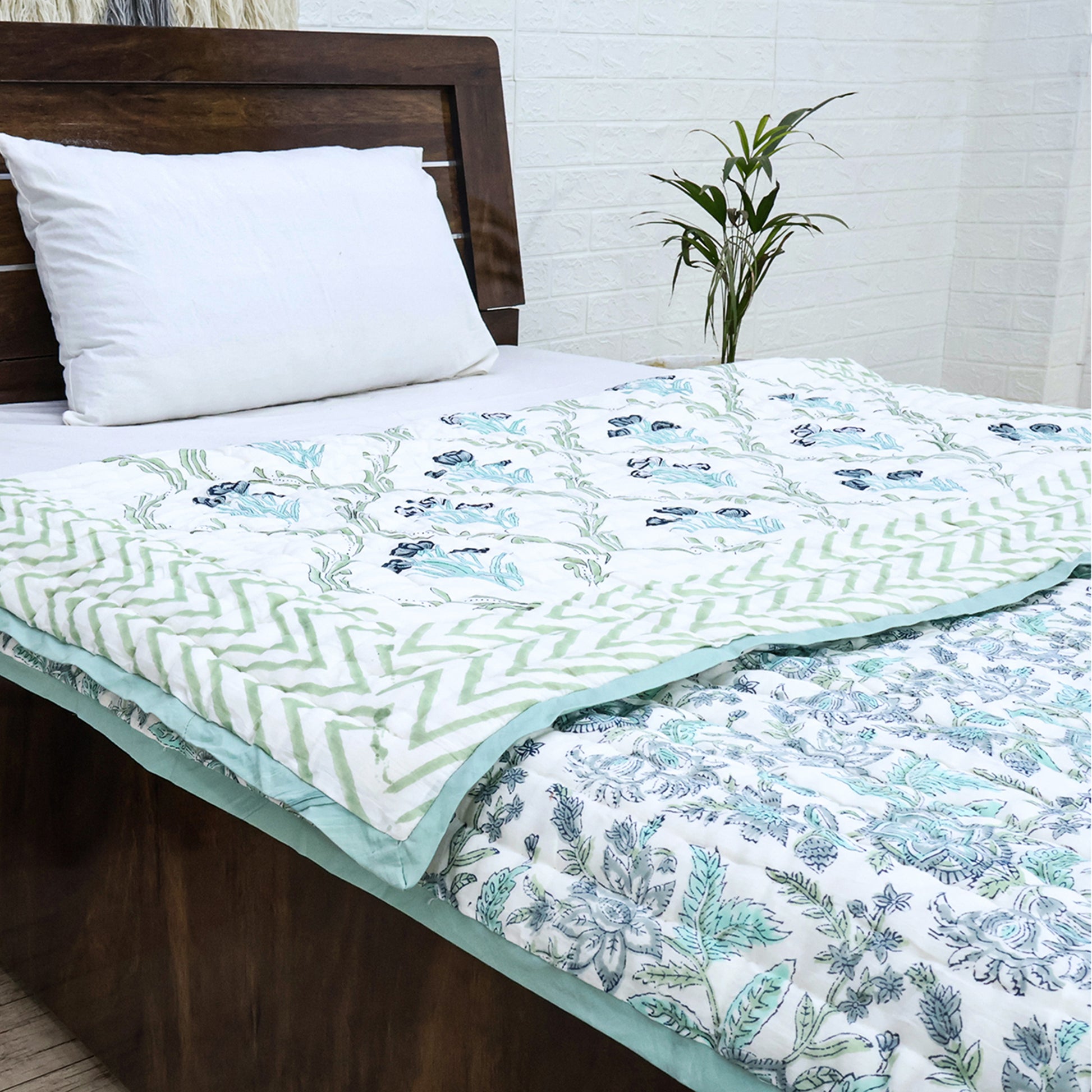 Indian Handmade Block Printed Cotton Quilts - My Store