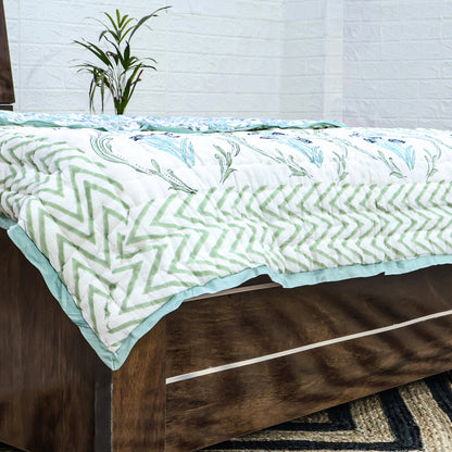 Indian Handmade Block Printed Cotton Quilts - My Store