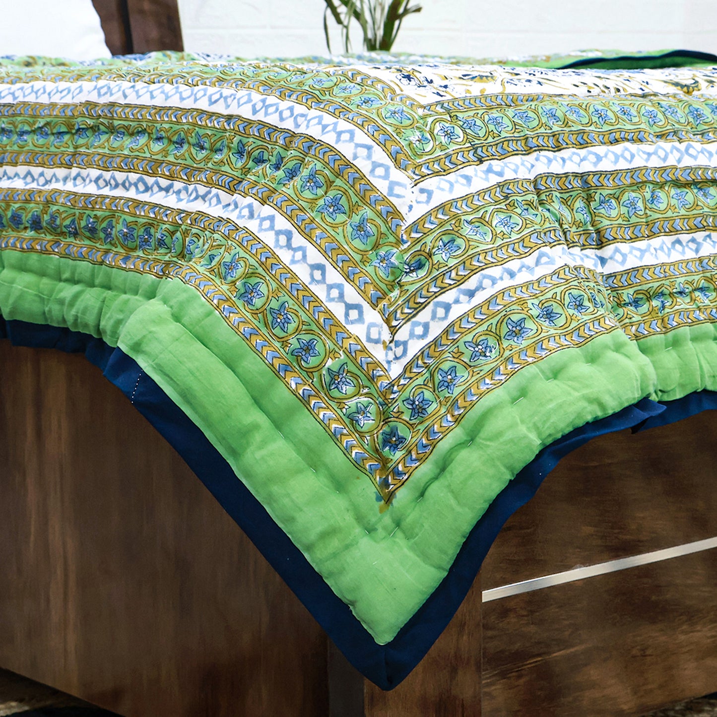 Indian Hand Block Printed Cotton Quilts - My Store