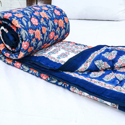 Hand Block Print Cotton Reversible Quilts - My Store