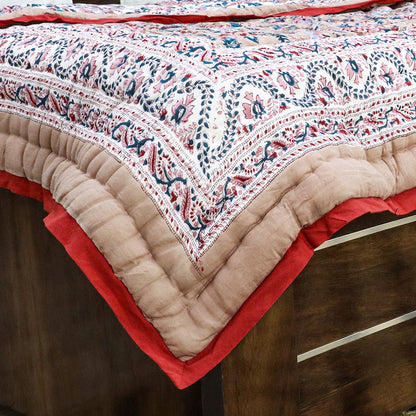 Hand Block Print Cotton Reversible Quilts - My Store