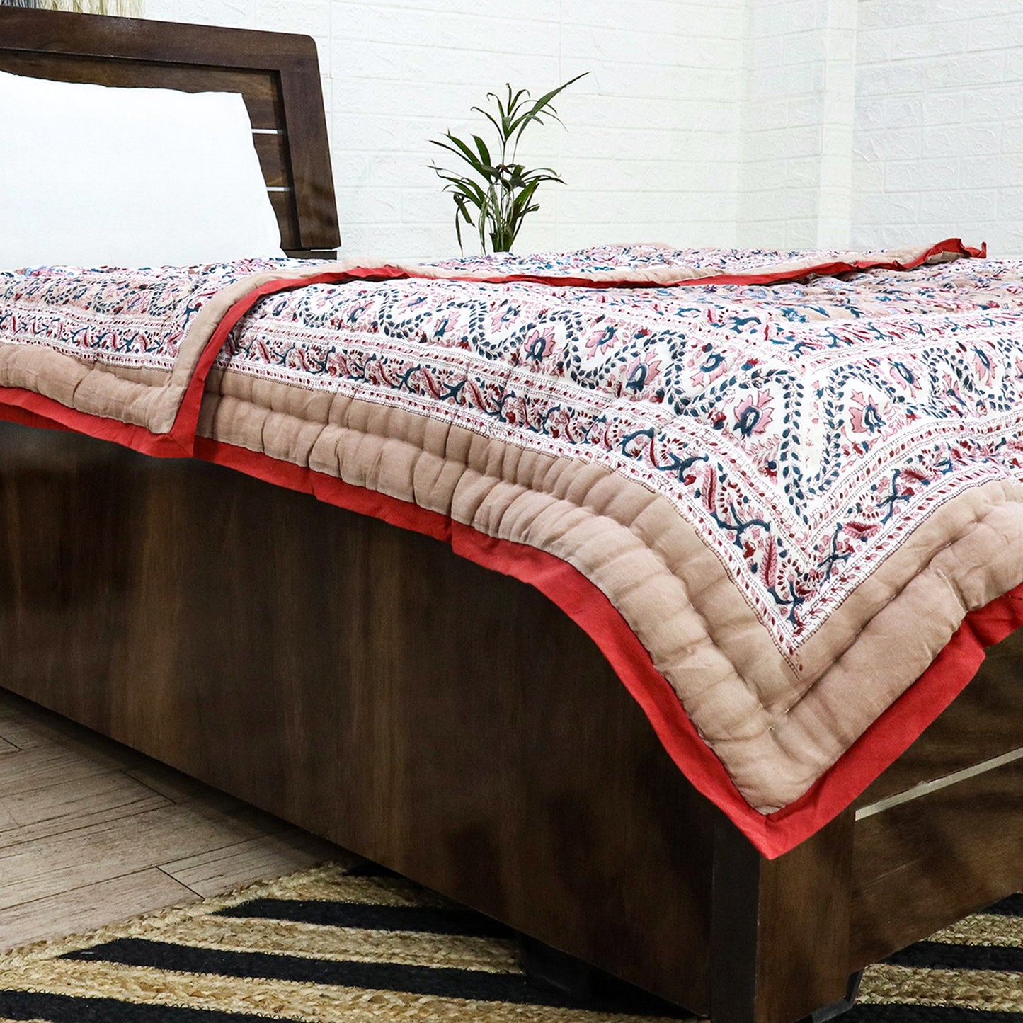 Hand Block Print Cotton Reversible Quilts - My Store