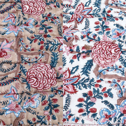 Hand Block Print Cotton Reversible Quilts - My Store