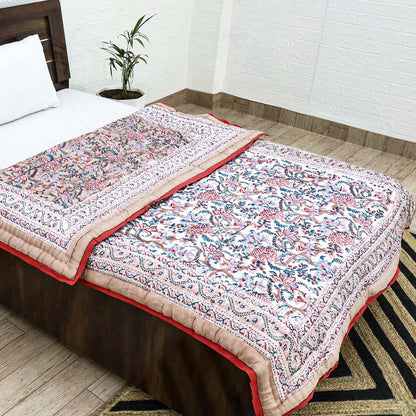 Hand Block Print Cotton Reversible Quilts - My Store