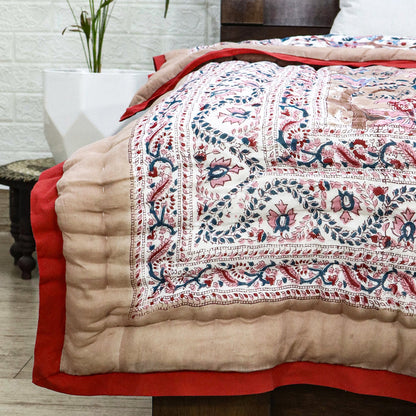 Hand Block Print Cotton Reversible Quilts - My Store