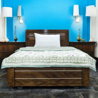 Handmade Block Printed Cotton Quilts-37 - My Store