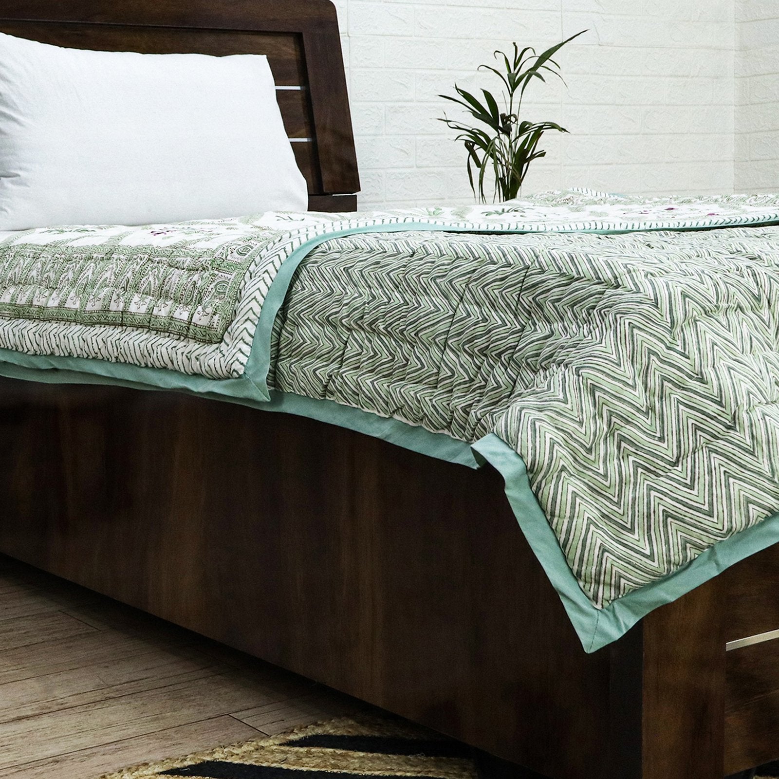 Handmade Block Printed Cotton Quilts-37 - My Store