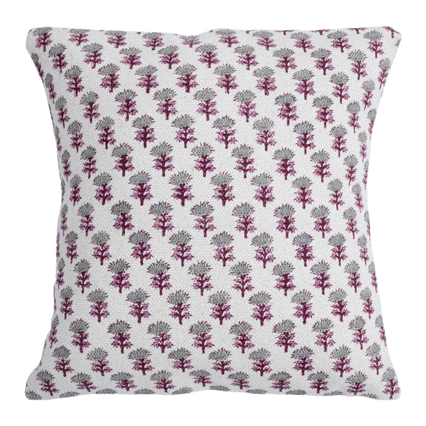 Block Printed Cotton Cushion Cover Floral Print Pillow Cover Handmade Boho Sofa Decor Cushion Cover Case